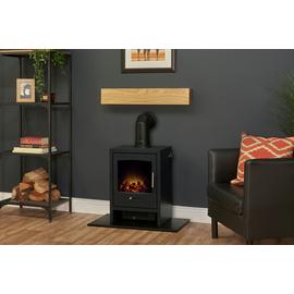 Adam Bergen 1.8kW Electric Stove Fires - Black