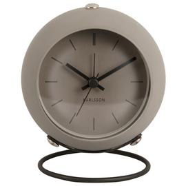 Karlsson Nirvana Globe Analogue Alarm Clock - Warm Grey