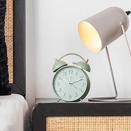 Karlsson Iconic Analogue Alarm Clock - Sage Green