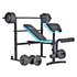 Men's Health Folding Bench & Preacher with 50kg Weights