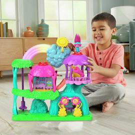 Imaginext Trolls Lights & Sounds Rainbow Treehouse Playset