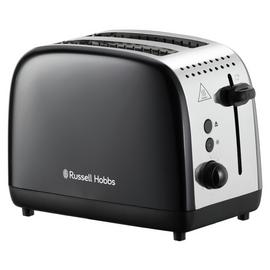 Russell Hobbs Stainless Steel 2 Slice Black Toaster 26550