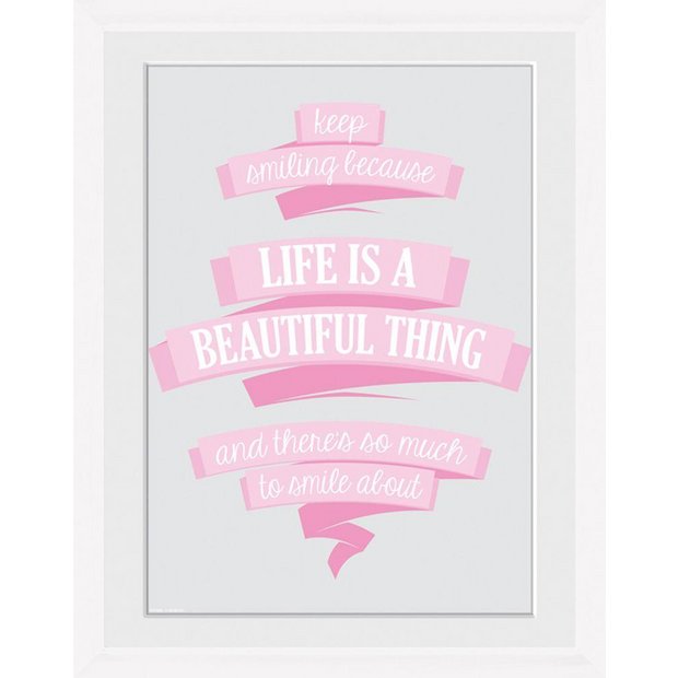 Buy GB Eye Life is Beautiful Framed Print at Argos.co.uk Your Online