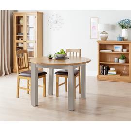 Argos Home Ashwell Extending 4-6 Seater Dining Table - Grey