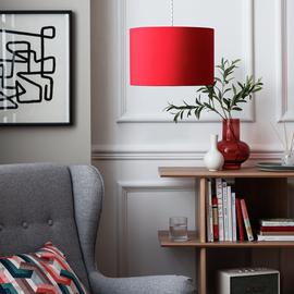 Argos Home Red Easy Fit Lampshade - 30cm