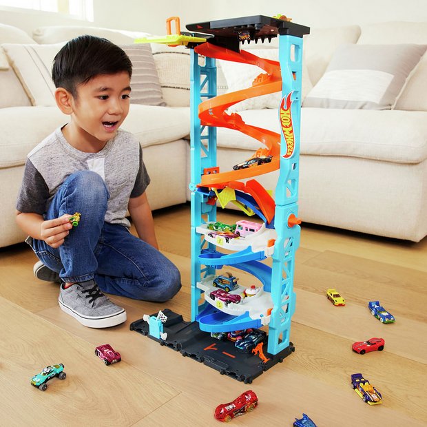 Buy Hot Wheels City Transforming Race Tower Playset