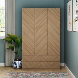 GFW Catania 3 Door 4 Drawer Wardrobe