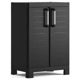 Keter Detroit Base Indoor Garage Storage Cabinet - Black