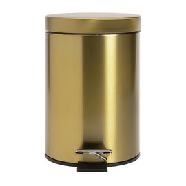 Argos Home 3 Litre Bathroom Bin - Gold
