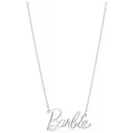 Barbie Silver Coloured Logo Necklace