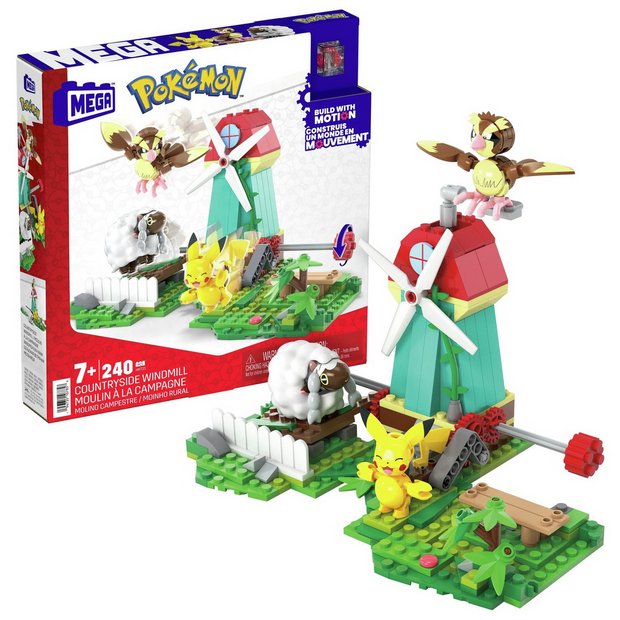 Buy Mega Pokémon Countryside Windmill Building Set, Construction toys
