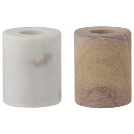 Bloomingville Lavina Set of 2 Marble Candle Holder