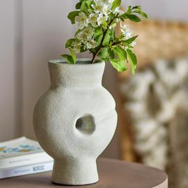 Bloomingville Chania Terracotta Vase - Cream