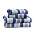 Argos Home Chunky Stripe 4 Piece Towel BaleBlue