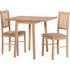 Argos Home Kendal Extending Wooden Table & 2 Chairs -Natural