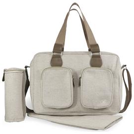 My Babiie Deluxe Changing Bag - Oatmeal Herringbone