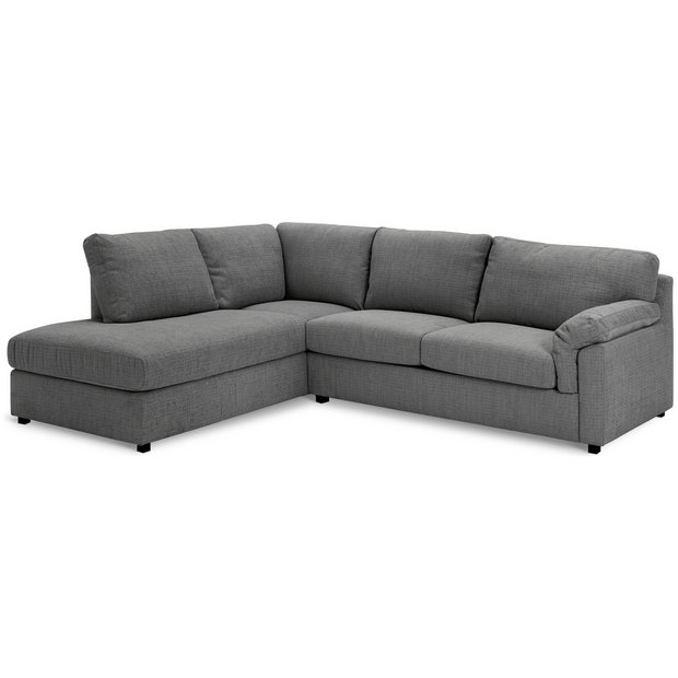 Florence black sectional on sale sofa with ottoman