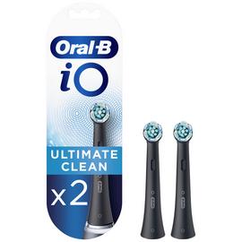 Oral-B iO Ultimate Clean Toothbrush Heads Black – 2 Pack