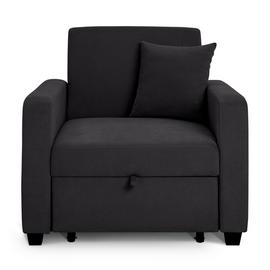 Habitat Reagan Fabric Chairbed - Charcoal