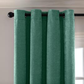 Habitat Plain Chenille Blackout Lined Thermal Curtain