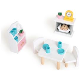Jupiter Workshops Wooden Dolls House Dining Room Set