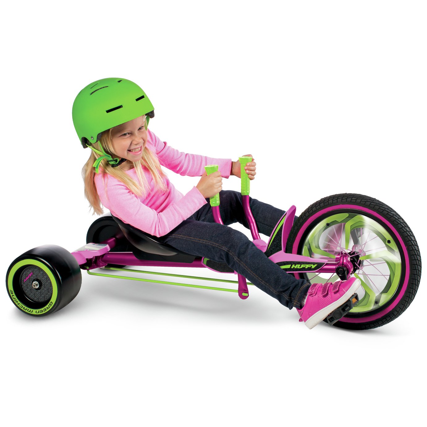 huffy green machine pink 16 inch