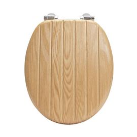 Argos Home Moulded Wood Toilet Seat - Natural