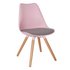 Argos Home Charlie Fabric Dining Chair - Pink & Grey