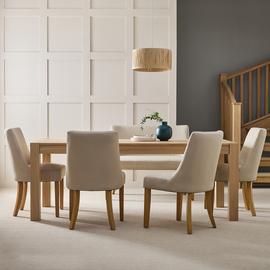 Habitat Alston 6 - 8 Seater Oak Dining Table - Natural