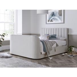 Smart TV Bed Sheldon Double Ottoman TV Bed Frame - Natural