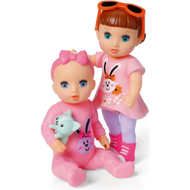 Buy BABY born Minis Baby Sisters Pack 2 Doll - 4inch/11cm, Dolls