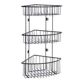 Argos Home 3 Tier Corner Shower Storage- Black