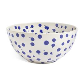 Habitat 60 Jackson Stoneware Salad Bowl - Blue