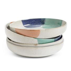 Habitat 60 Recast 4 Piece Stoneware Pasta Bowls