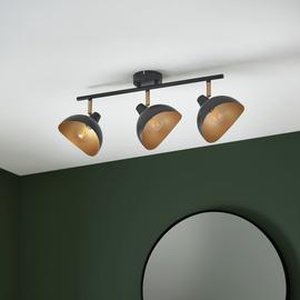 Shore Light Fortuna Steel 3 Light Spotlight Bar - Black