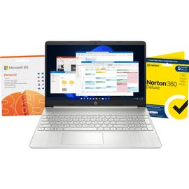 HP 15.6in i3 4GB 128GB Laptop -Silver + Microsoft 365 Bundle