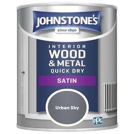 Johnstone's Quick Dry Satin Paint 750ML - Urban Sky