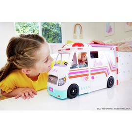 Barbie Care Clinic Vehicle Playset with Lights & Sounds