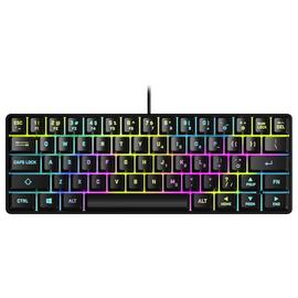 STEALTH Light-Up Mini Wired Keyboard - Black