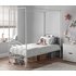 Argos Home Hearts Single 4 Poster Metal Bed Frame - White