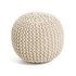 Argos Home Cotton Knitted Pod Footstool - Natural