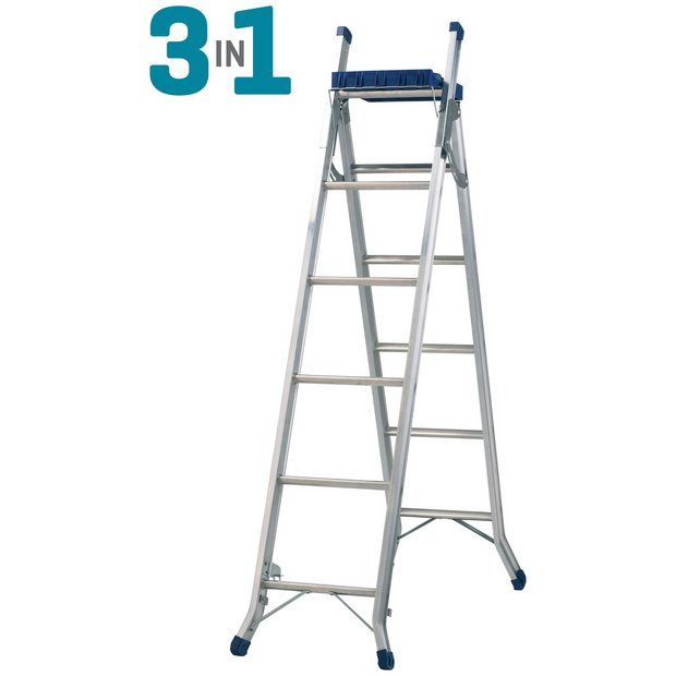 Buy Abru CombinationLadder 3in1 with Tray 3.4m Ext.ReachHeight* at