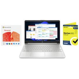 HP 15.6in i5 8GB 256GB Laptop -Silver + Microsoft 365 Bundle