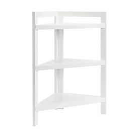 Argos Home 3 Tier Bathroom Corner Shelf Unit - White