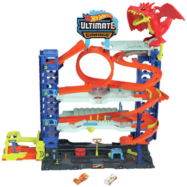  Hot Wheels Track Builder Multi Loop Box Ultimate Storage 10  Feet of Track, Connectors, Launcher, Diecast Car, Portable Ages 4 and Above  : Everything Else