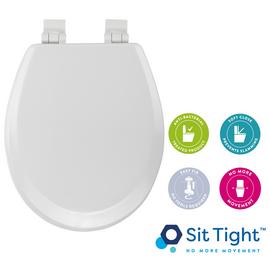 Croydex Carron Moulded Wood Toilet Seat - White