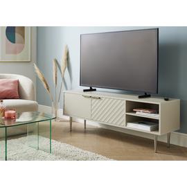 Habitat Oti 2 Door TV Unit - Champagne