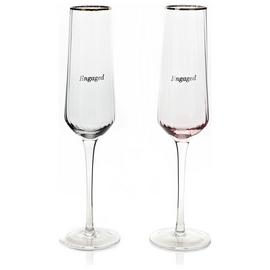 Amore Set of 2 Engaged Flute Glasses