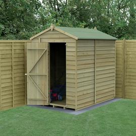 Forest 4Life Overlap Pressure Treated Apex Shed - 7 x 5ft