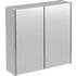 Argos Home Stainless Steel 2 Door Mirrored Cabinet